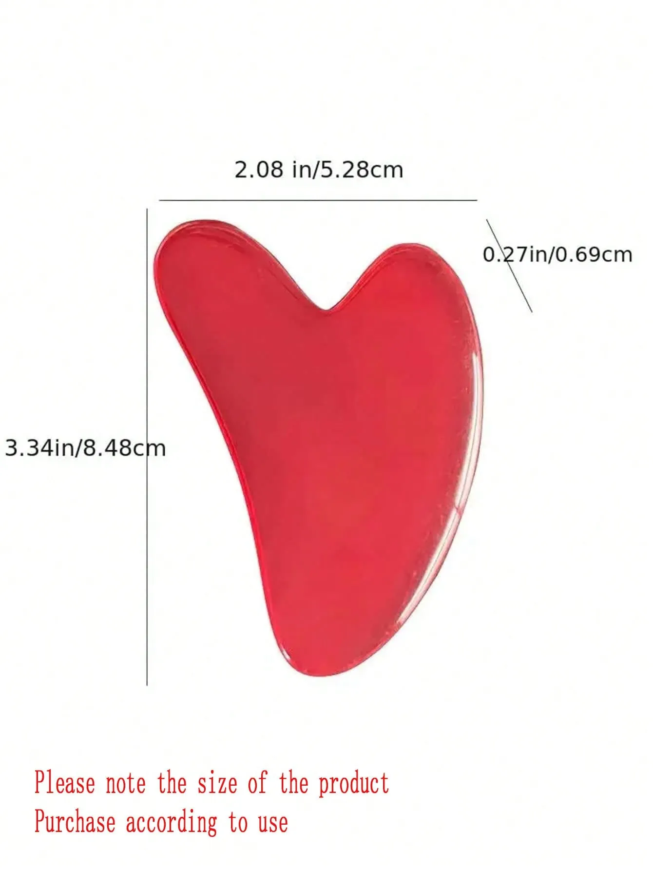 1pc Gua Sha Board, Resin Body Massager, SPA Beeswax Heart-shaped Scraper Skin Care Tool, Wrinkle Remover