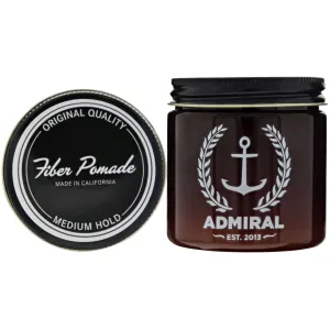 Admiral Fiber Pomade (Medium Hold/Medium Shine) 4oz - Paraben Free - All Hair Types