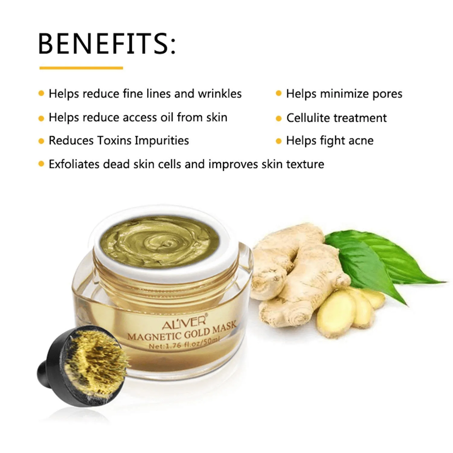 Aliver Gold Luster Magnetic Facial Mask
