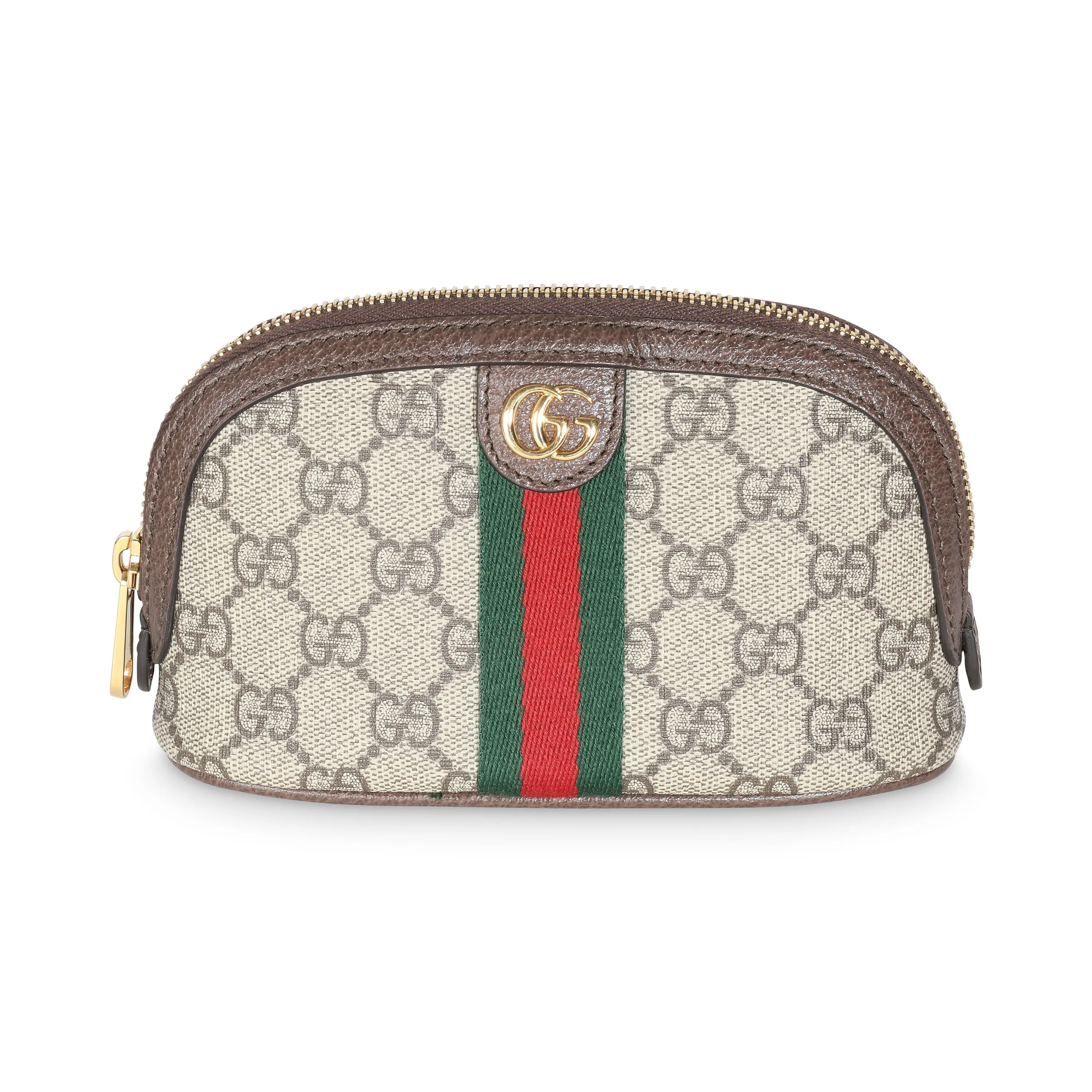 Beige GG Supreme Medium Ophidia Cosmetic Case