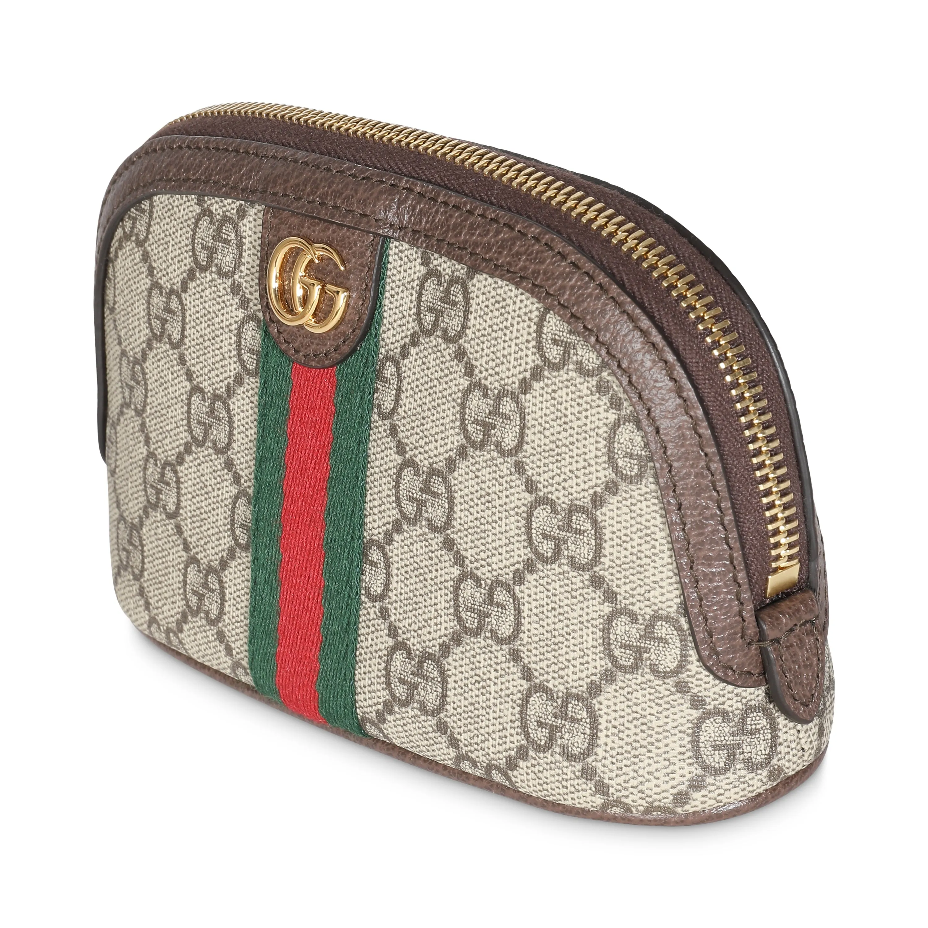 Beige GG Supreme Medium Ophidia Cosmetic Case