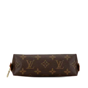 Brown Louis Vuitton Monogram Cosmetic Pouch