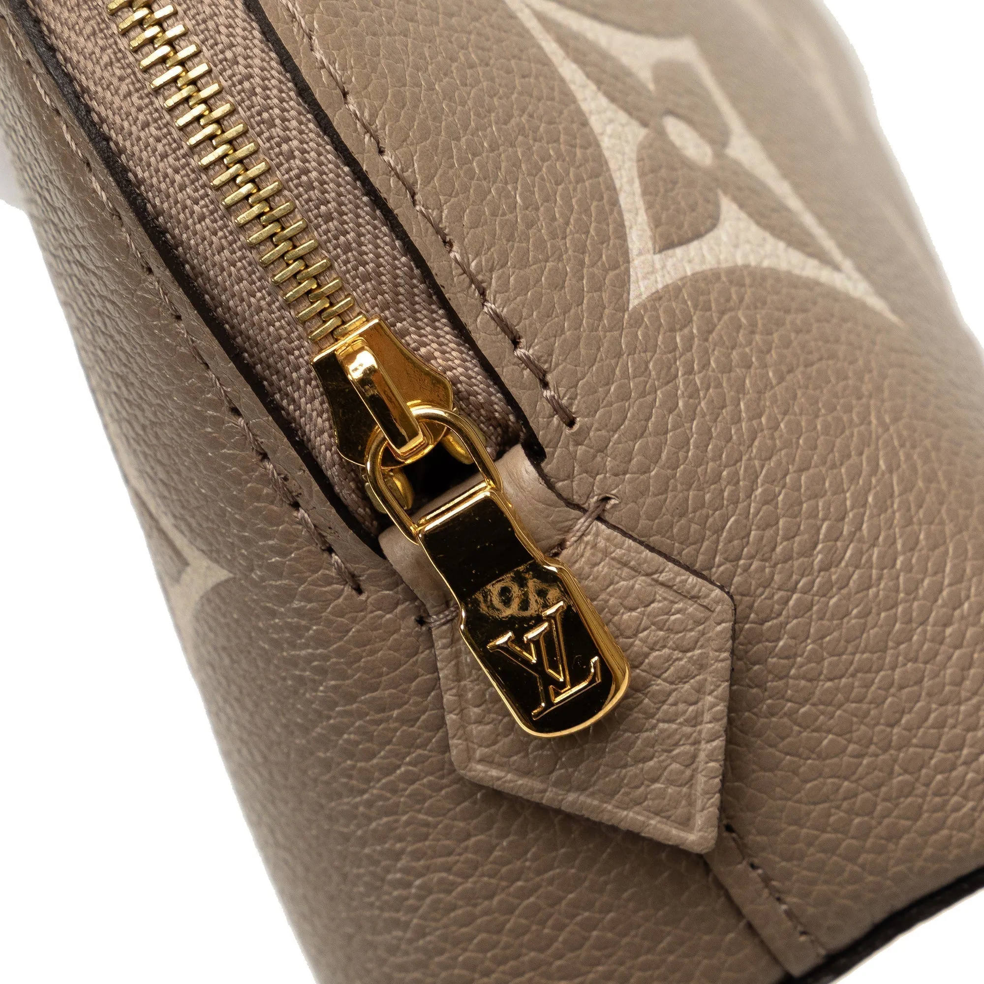 Brown Louis Vuitton Monogram Empreinte Giant Bicolor Cosmetic Pouch