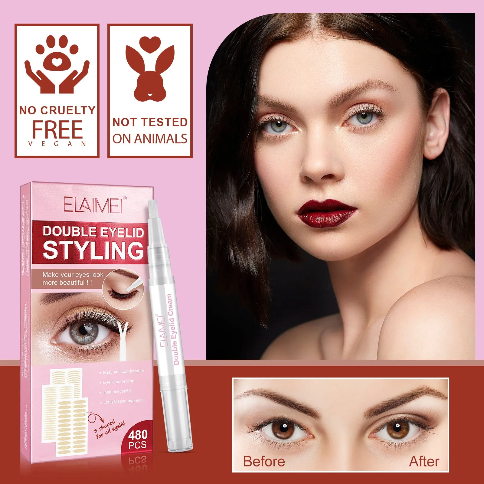 Elaimei Double eyelid styling 480 Pcs