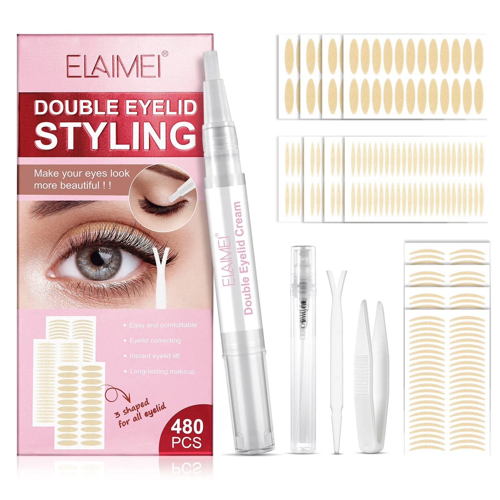 Elaimei Double eyelid styling 480 Pcs