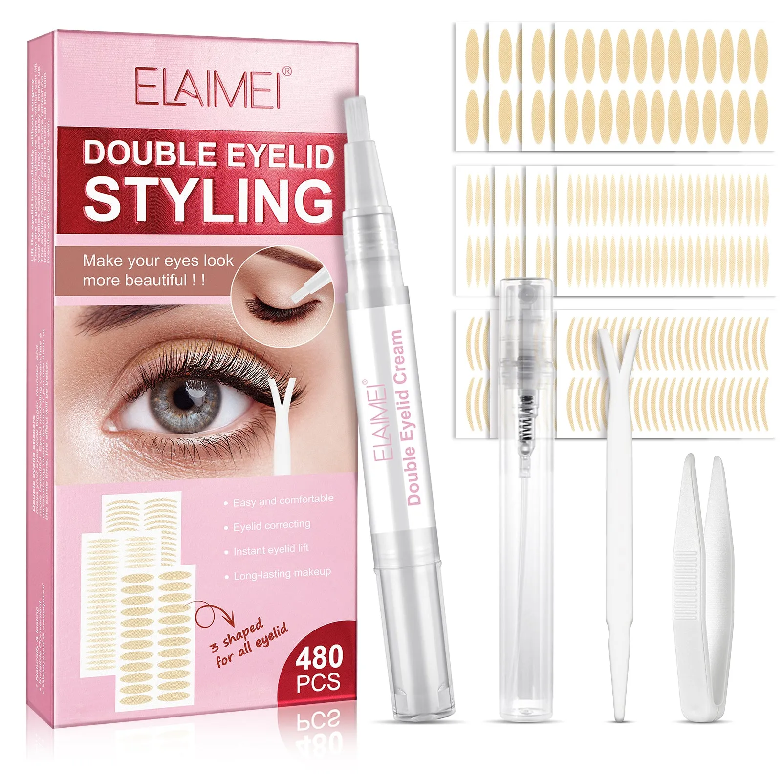 Elaimei Double eyelid styling 480 Pcs