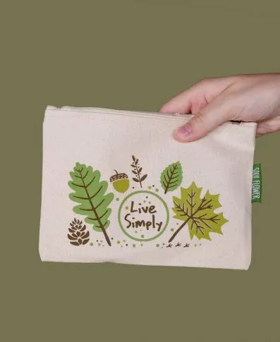 Hippie Large Zipper Pouch